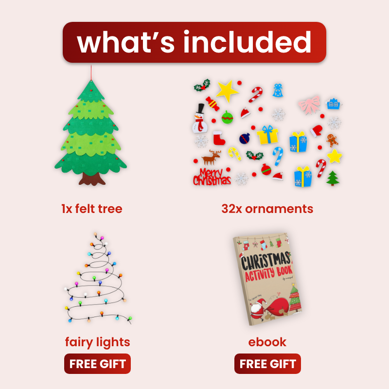Interactive Felt Christmas Tree